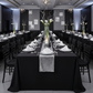 Economy Polyester Tablecloth 90"x156" Oblong Rectangular - Black.