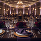 Eggplant Plum Lamour Satin  20x20 Napkin indoor reception