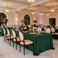 Elegant Gala Indoor Emerald Green Glitz Sequin 90" x 132" Rectangular Tablecloth 