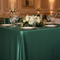 Emerald Green 90x132 Satin Tablecloth