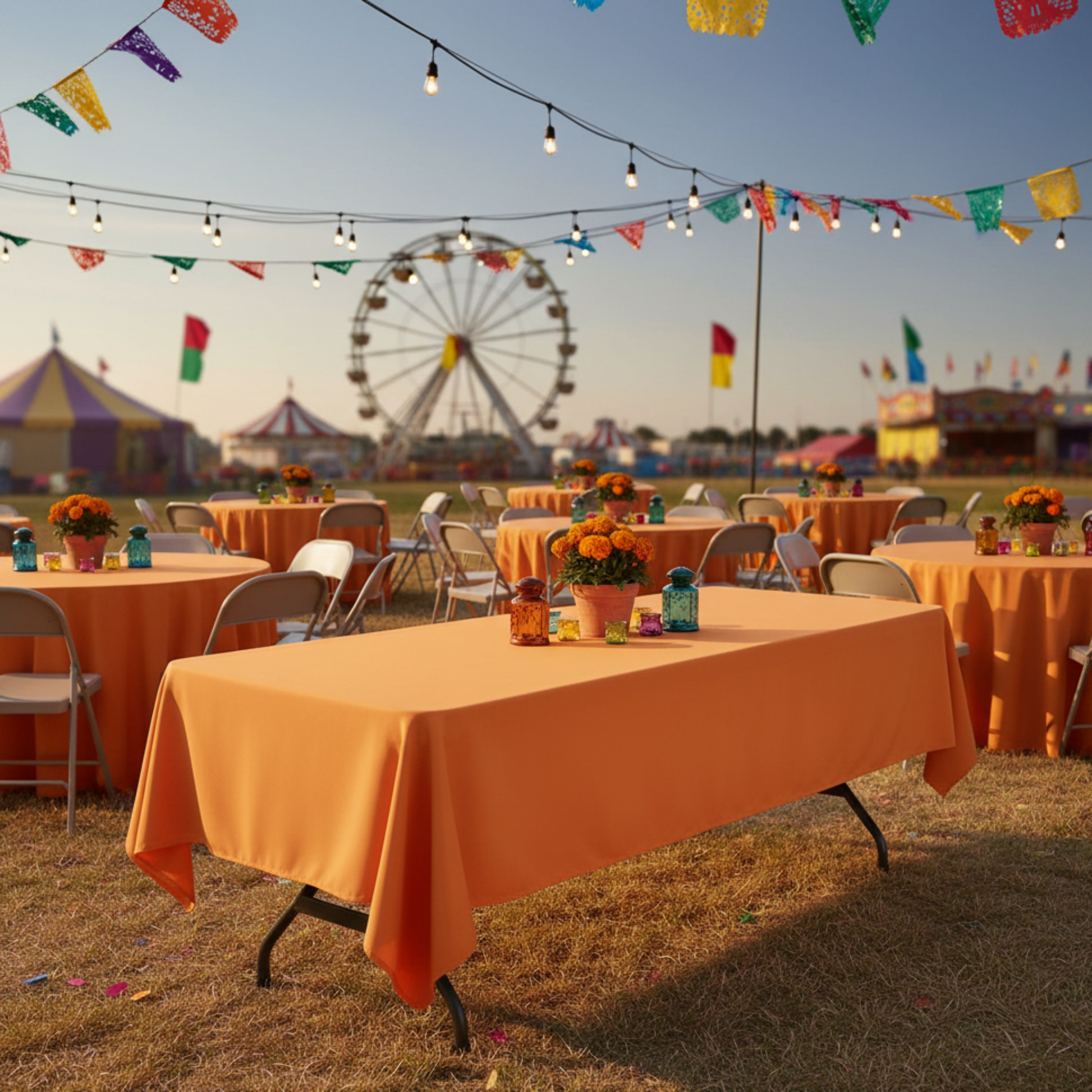 Fiesta Carnival – Burnt Orange Tablecloth
