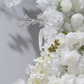 Floral 3D Backdrop for Crescent Moon Stand - White