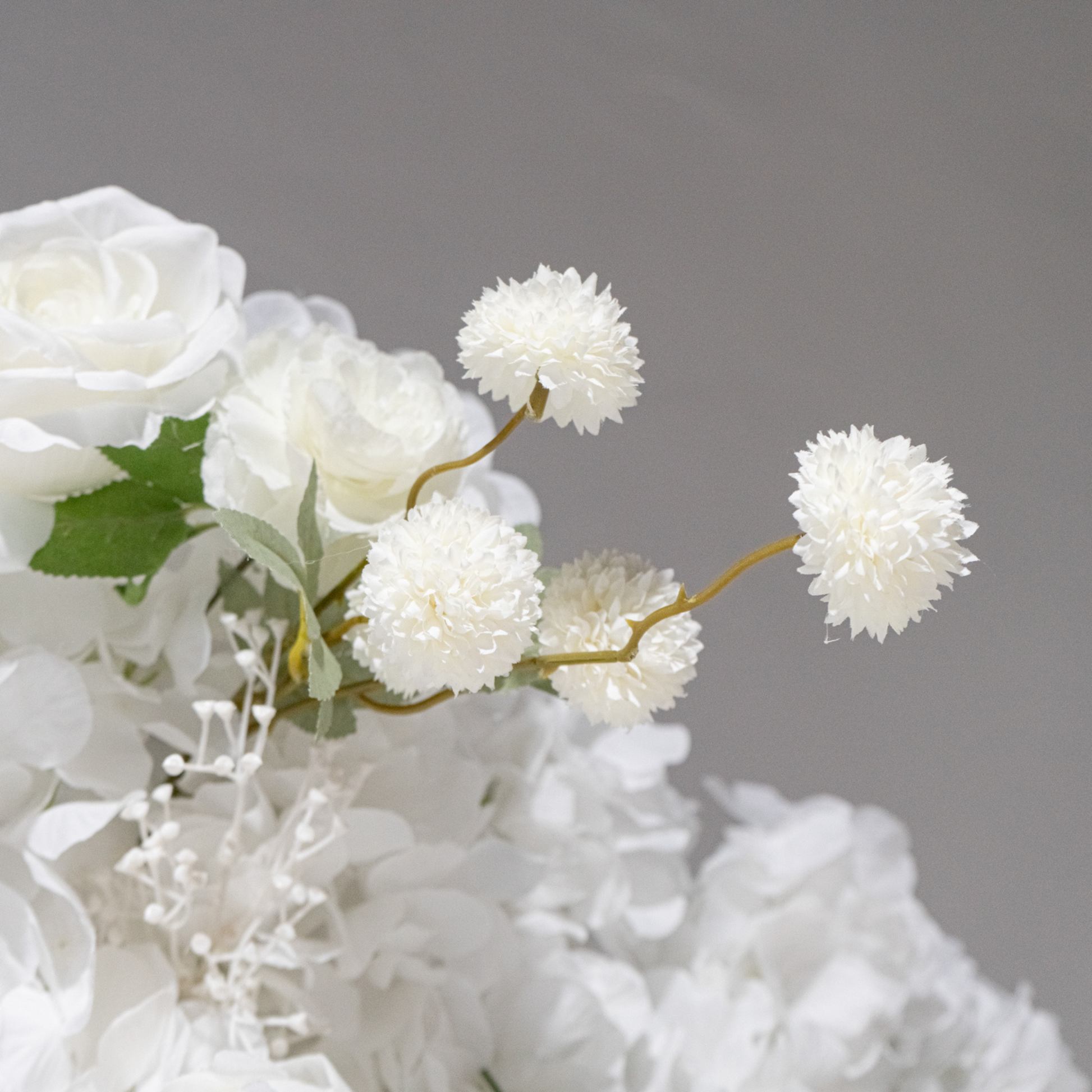 Floral 3D Backdrop for Crescent Moon Stand - White