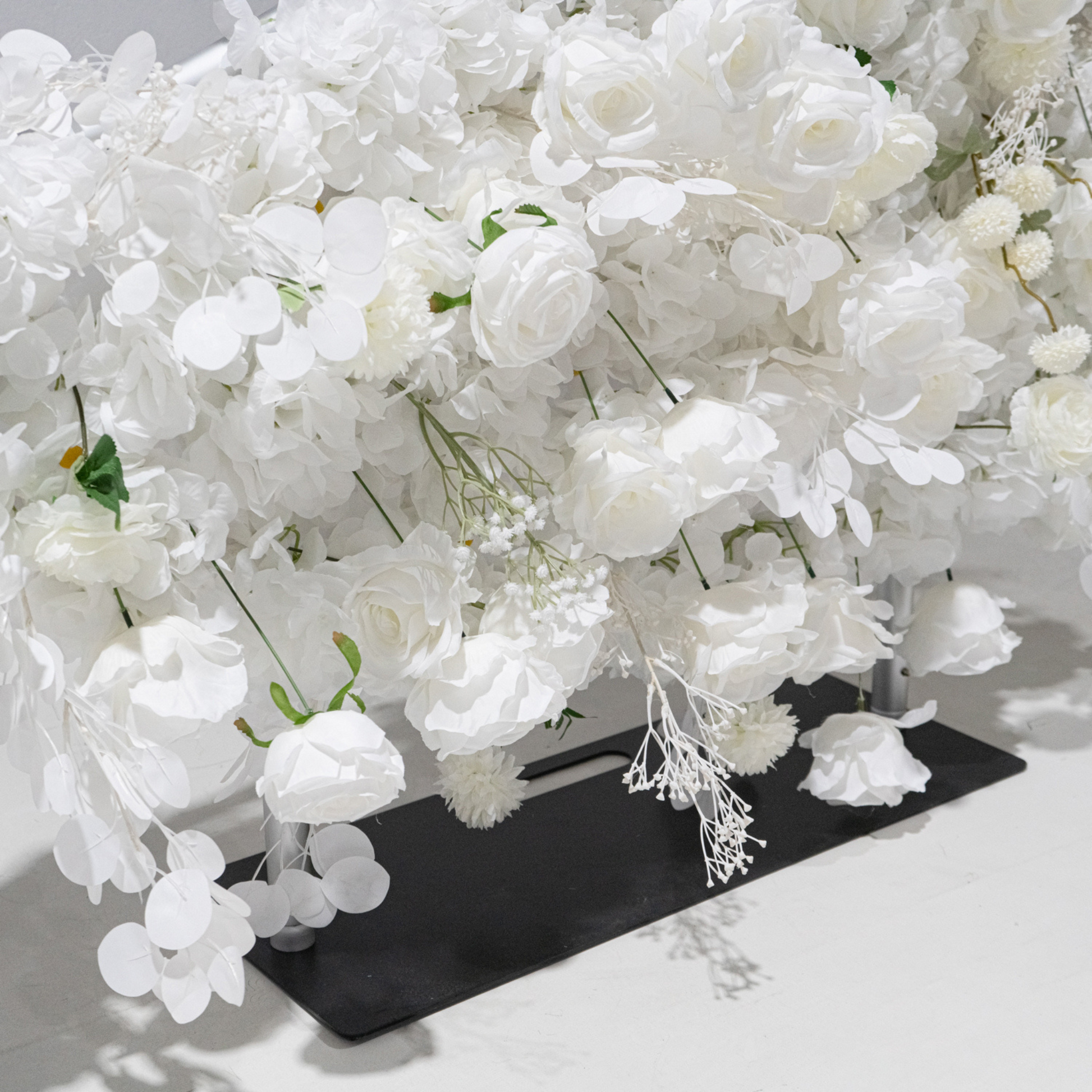 Floral 3D Backdrop for Crescent Moon Stand - White