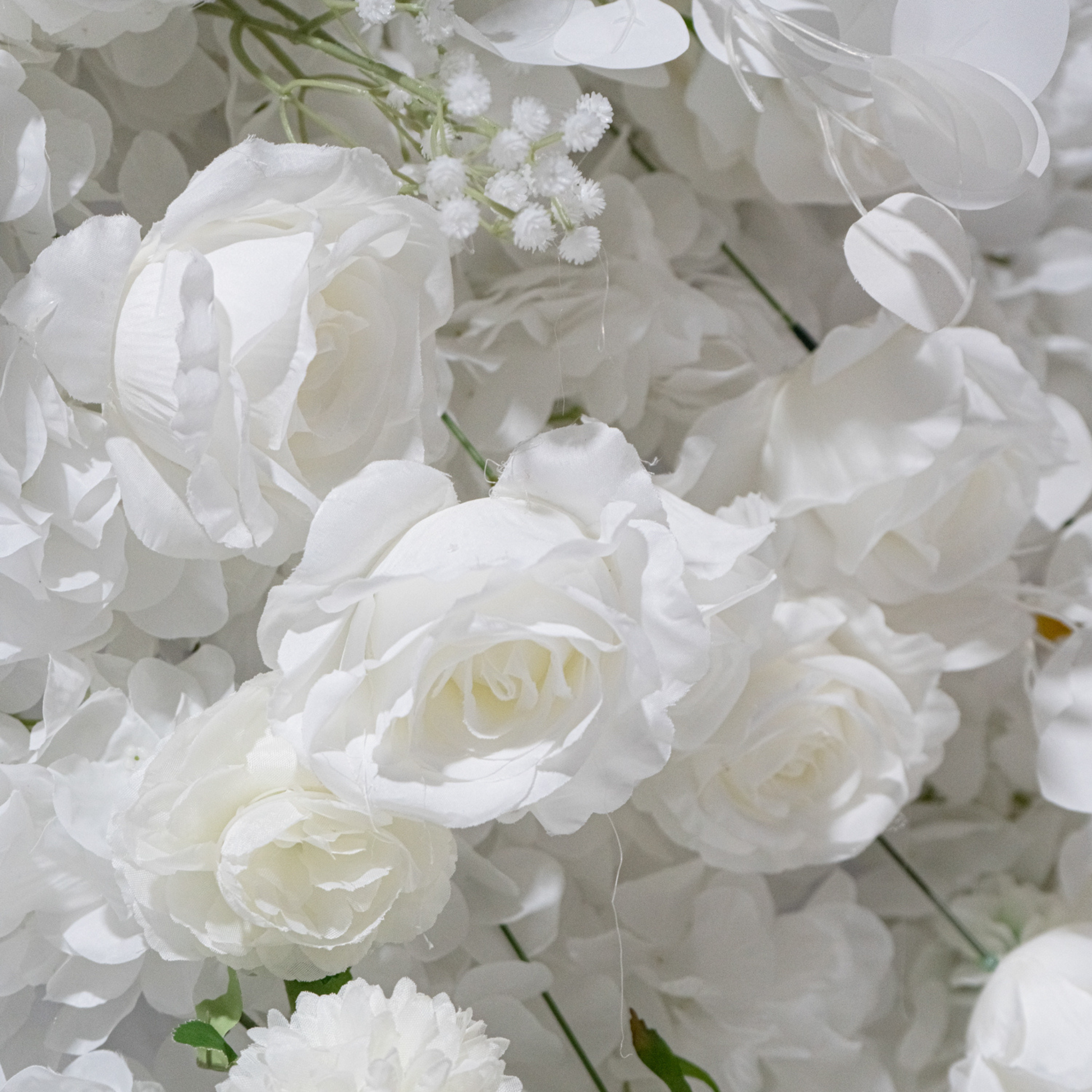 Floral 3D Backdrop for Crescent Moon Stand - White