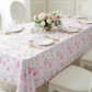 Floral Haze 60"x120" Rectangular Tablecloth - Correct Overhang Mockup