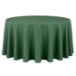 Round Polyester 132" Tablecloth - Forest Green
