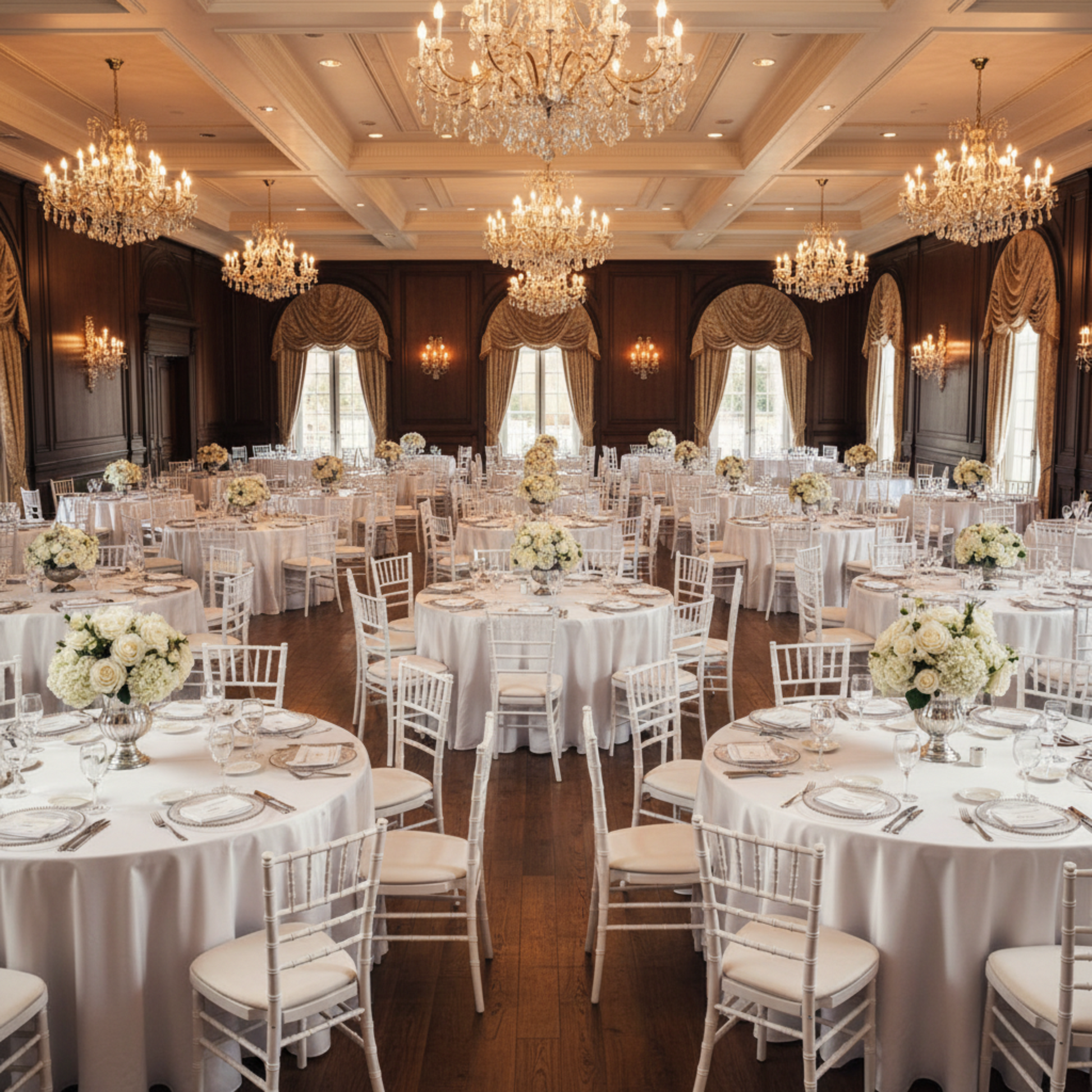 Formal Event 108 Round Satin Tablecloth