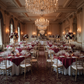 Formal Gala Dinner Burgundy 72x72 Square Satin Table Overlay 