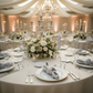 Formal Indoor Banquet Reception – 20x20 Premium Polyester Napkin - Gray/Silver