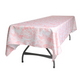 French Toile 60"x120" Rectangular Tablecloth - Coral