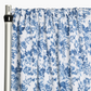 French Toile 12ft H x 52" W Drape/Backdrop Panel - Blue