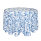 French Toile 120" Round Tablecloth - Blue