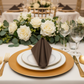 Front View - Chocolate Brown Polyester Napkin