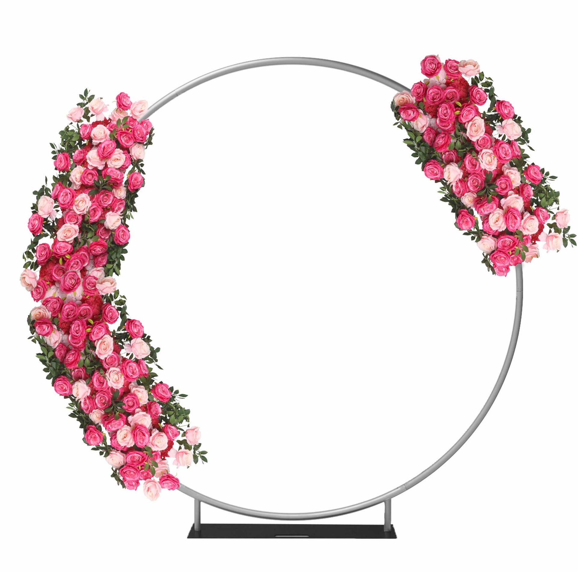 Premade Flower Backdrop Arch/Table Runner Decor - Fuchsia & Pink