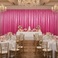 Full Fuchsia Velvet Wall Indoor Ballroom