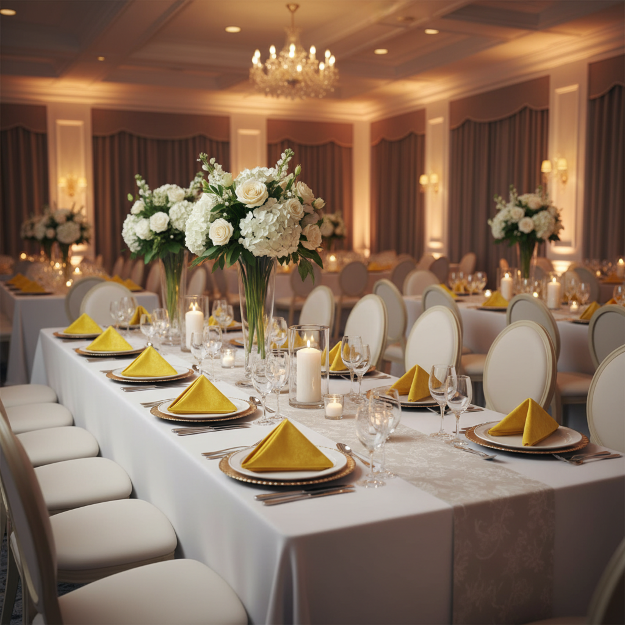 Fundraiser Gala - Canary Yellow 20x20 Velvet Linen Napkin