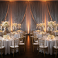 Gala Ballroom with 12FT Silver Velvet Drape Backdrop