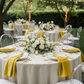 Garden Event Lifestyle Canary Yellow 20x20 Velvet Linen Napkin 