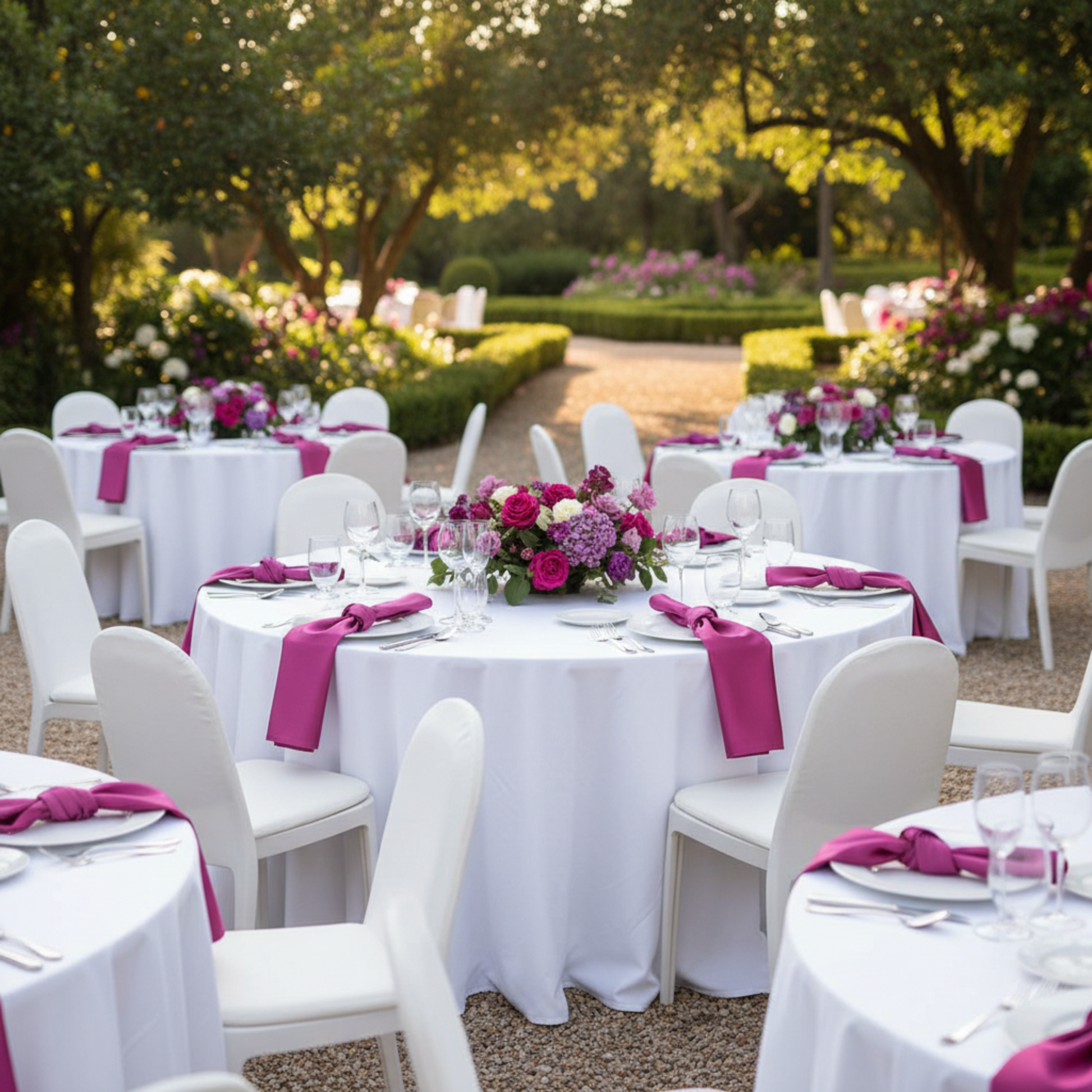 Garden Outdoor Event - Soft Knot Fold