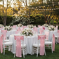 Garden Wedding – Pink Taffeta Chair Sash
