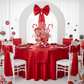 Giant Fabric Bow for Backdrop - Red.
