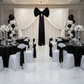 Giant Fabric Bow for Backdrop - Black.