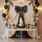 Giant Fabric Bow - Metallic Black - Dessert Table