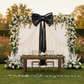 Giant Fabric Bow - Metallic Black - Outdoor Backdrop