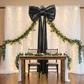 Giant Fabric Bow - Metallic Black - Sweetheart Table