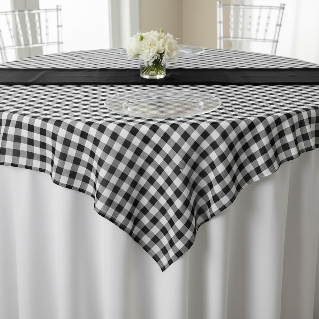 Gingham Checkered Square 70