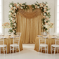 Glitz Sequin 10ft H x 112" W Drape/Backdrop panel - Gold.