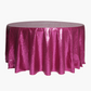Glitz Sequins 120" Round Tablecloth - Magenta
