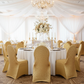 Glitz Sequin Stretch Spandex Banquet Chair Cover - Gold Wedding Reception