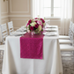 Glitz Sequin Table Runner - Magenta.