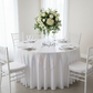 Glitz Sequins 132" Round Tablecloth - Iridescent White.