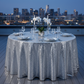 Glitz Sequins Silver Tablecloth - Rooftop Event