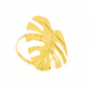 4 pc/pk Gold Monstera Leaf Napkin Ring