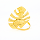 4 pc/pk Gold Monstera Leaf Napkin Ring