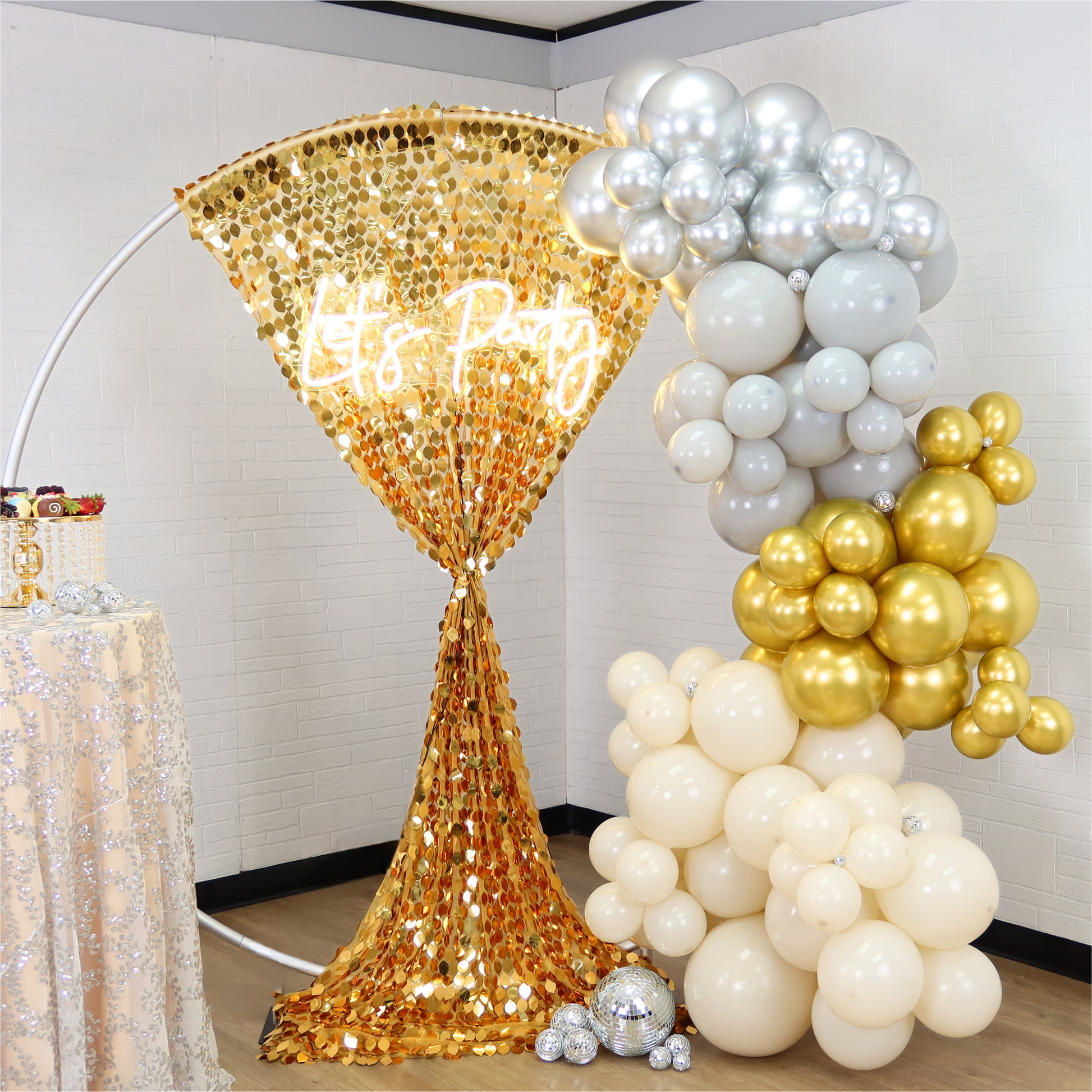 Heavy Duty 7ft Round Arch Backdrop Stand CV Linens™