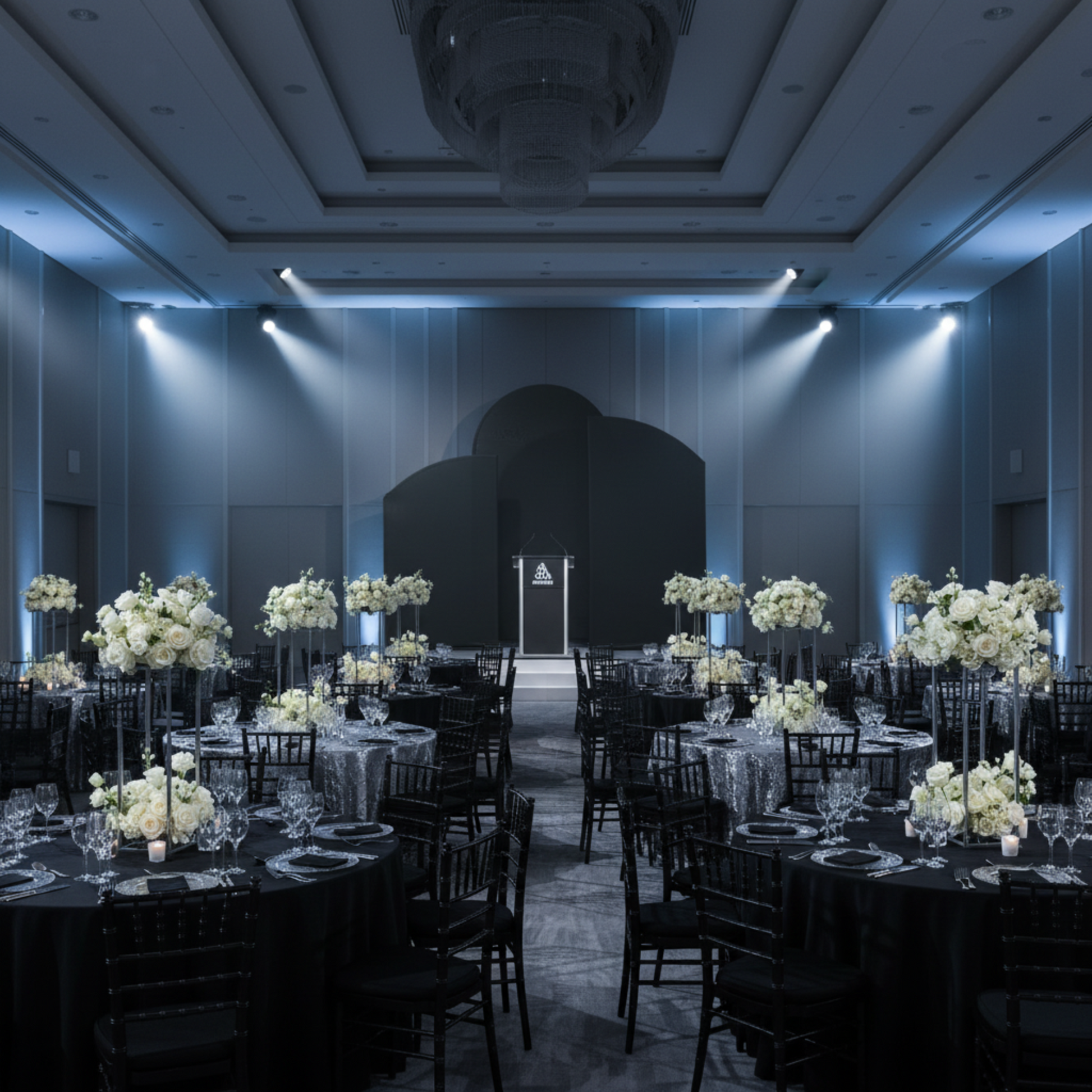 Chiara Arch Black Spandex - Corporate Gala