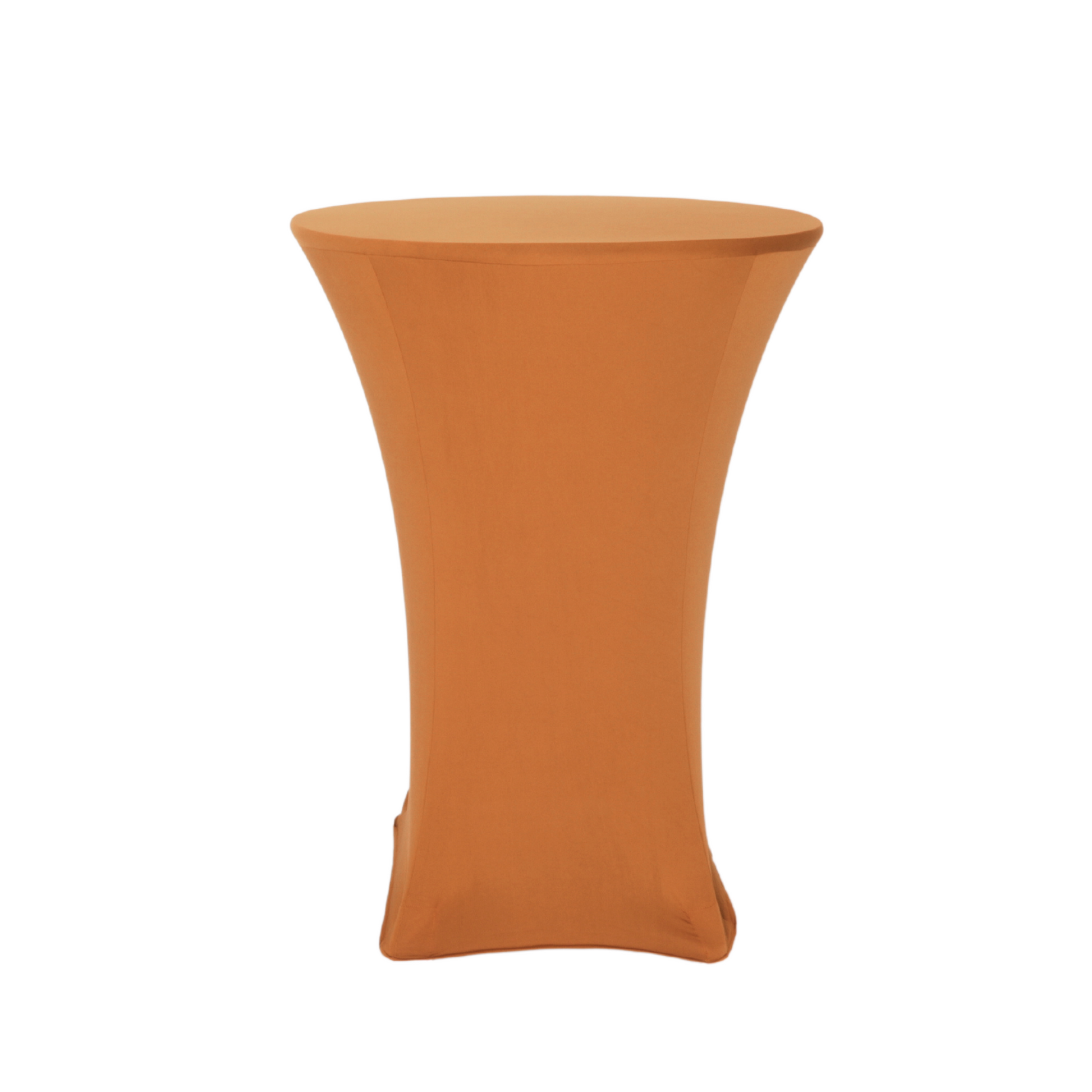 High 30" Spandex Round Cocktail Table Cover - Terracotta