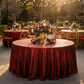 Holiday Outdoor - Apple Red Sequin Round Tablecloth