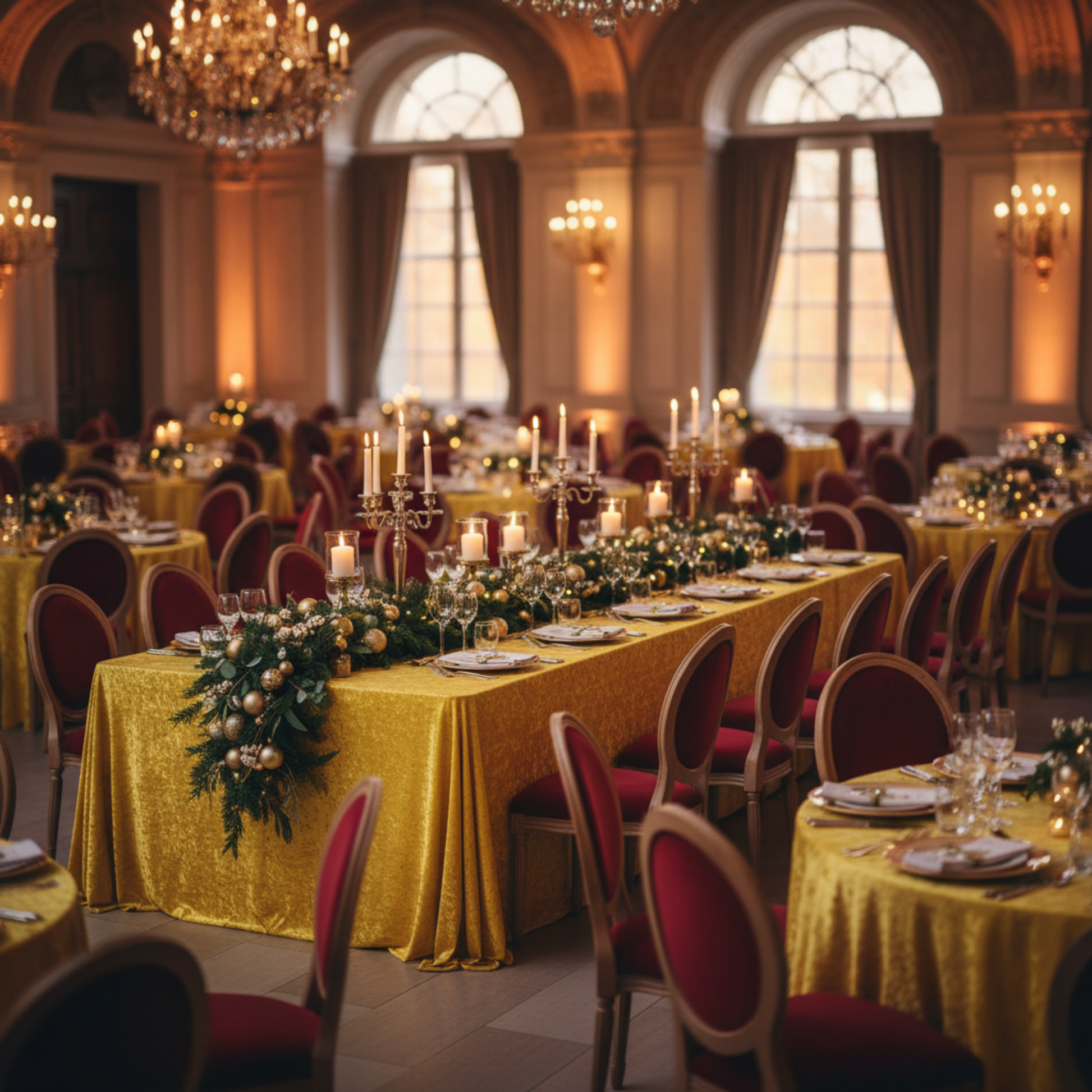 Holiday Party Canary Yellow Velvet 90" x 156" Rectangular Tablecloth | Wedding | Event | Wholesale by CV Linens