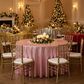 Holiday Party Lifestyle Lifestyle Pink 132 Round Glitz Sequins Tablecloth