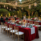 Holiday Party Outdoor Red Velvet 90x132 Rectangular Tablecloth 
