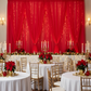 Holiday Party – Red Sheer Voile Drape