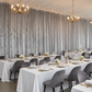 Holiday Party Venue Silver 14FT Velvet Drape Backdrop