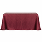 Accordion Crinkle Taffeta Tablecloth Burgundy - Front View