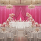 Indoor Baby Shower Banquet Fuchsia Velvet Drape/Backdrop Curtain Panel 